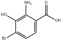 4-bromo-3-hydroxyanthranilic acid 结构式