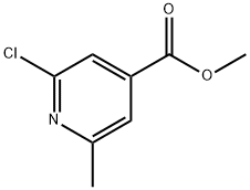 2-氯-6-甲基异烟酸甲酯 结构式