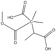 2-甲氧羰基-2-甲基琥珀酸二甲酯 结构式