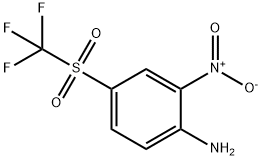2-硝基-4-(三氟甲基磺酰)苯胺 结构式