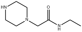 N-乙基-2-哌嗪-1-基乙酰胺 结构式