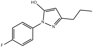 1-(4-氟苯基)-3-丙基-1H-吡唑-5-醇 结构式