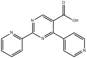 2-(2-pyridinyl)-4-(4-pyridinyl)-5-pyrimidinecarboxylic acid 结构式