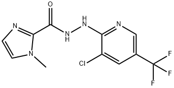 N'-[3-chloro-5-(trifluoromethyl)-2-pyridinyl]-1-methyl-1H-imidazole-2-carbohydrazide 结构式