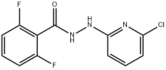 N'-(6-chloro-2-pyridinyl)-2,6-difluorobenzenecarbohydrazide 结构式