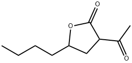 2(3H)-Furanone, 3-acetyl-5-butyldihydro- 结构式