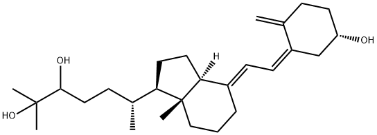 24,25-二羟基维生素 D3 结构式
