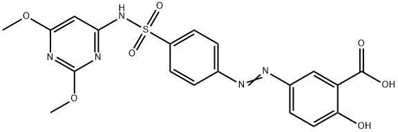 SALAZODIMETHOXINE 结构式