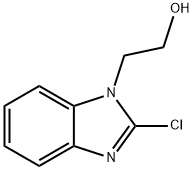 2-(2-氯-1H-苯并咪唑-1-基)乙醇 结构式