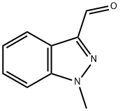 1-甲基-1H-吲唑-3-甲醛 结构式