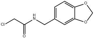 N-(1,3-苯并二氧-5-甲基)-2-氯乙酰胺 结构式