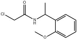 2-氯-N-[1-(2-甲氧基苯基)乙基]乙酰胺 结构式