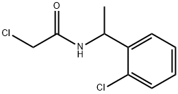 2-氯-N-[1-(2-氯苯基)乙基]乙酰胺 结构式