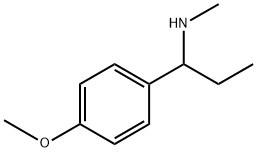1-(4-甲氧基苯基)-N-甲基丙-1-胺 结构式