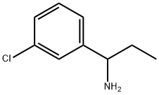 1-(3-氯苯基)丙烷-1-胺 结构式