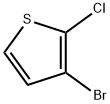 2-氯-3-溴噻吩 结构式