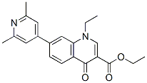 ethyl 7-(2,6-dimethyl-4-pyridyl)-1-ethyl-1,4-dihydro-4-oxoquinoline-3-carboxylate  结构式