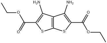 3,4-二氨基噻吩[2,3-B]噻吩-2,5-二甲酸二乙酯 结构式