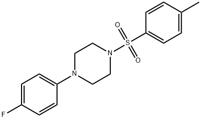 1-(4-fluorophenyl)-4-(p-tolylsulphonyl)piperazine 结构式