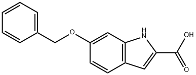 6-(BENZYLOXY)-1H-INDOLE-2-CARBOXYLIC ACID 结构式