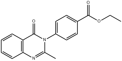 ETHYL 4-(2-METHYL-4-OXOQUINAZOLIN-3(4H)-YL)BENZOATE 结构式