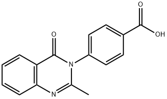 4-(2-METHYL-4-OXO-4 H-QUINAZOLIN-3-YL)-BENZOIC ACID 结构式