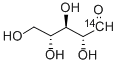 D-RIBOSE, [1-14C]- 结构式
