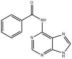 N6-苯甲酰基腺嘌呤 结构式