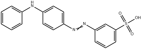 3-[[4-(苯氨基)苯基]偶氮]苯磺酸 结构式