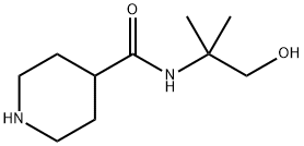 PIPERIDINE-4-CARBOXYLIC ACID (2-HYDROXY-1,1-DIMETHYL-ETHYL)-AMIDE 结构式