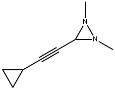 Diaziridine, 3-(cyclopropylethynyl)-1,2-dimethyl- (9CI) 结构式