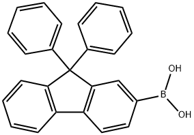 9,9-二苯基芴-2-硼酸 结构式
