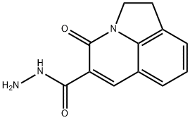 4H-Pyrrolo[3,2,1-ij]quinoline-5-carboxylicacid,1,2-dihydro-4-oxo-,hydrazide(9CI) 结构式