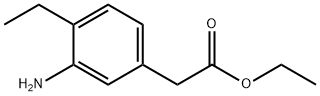 Benzeneacetic acid, 3-amino-4-ethyl-, ethyl ester (9CI) 结构式