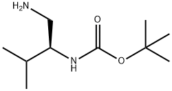 (S)-(1-氨基-3-甲基丁-2-基氨基甲酸酯)叔丁基 结构式