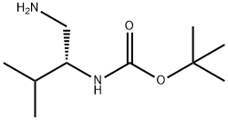 N-[(1R)-1-(氨基甲基)-2-甲基丙基]氨基甲酸叔丁酯 结构式