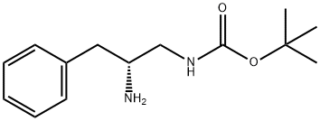 (R)-(2-氨基-3-苯基-丙基)-氨基甲酸叔丁基酯 结构式