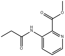 2-Pyridinecarboxylicacid,3-[(1-oxopropyl)amino]-,methylester(9CI) 结构式