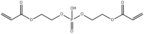 二[2-(丙烯酰氧基)乙基]磷酸酯 结构式