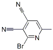 3,4-Pyridinedicarbonitrile,  2-bromo-6-methyl- 结构式