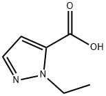 1-乙基-1H-吡唑-5-羧酸 结构式