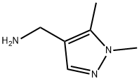 1,5-DIMETHYL-(1H)-PYRAZOLE-4-METHANAMINE 结构式