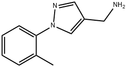 4-(氨基甲基)-1-(2-甲基苯基)吡唑 结构式