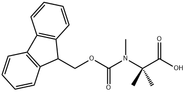 FMOC-N-甲基-2-氨基异丁酸 结构式