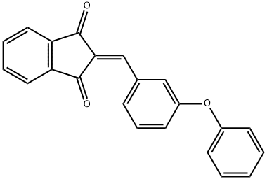 2-[(3-phenoxyphenyl)methylene]-1H-indene-1,3(2H)-dione 结构式