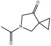 5-乙酰基-5-氮杂螺[2.4]庚-7-酮 结构式