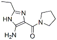 Pyrrolidine, 1-[(5-amino-2-ethyl-1H-imidazol-4-yl)carbonyl]- (9CI) 结构式