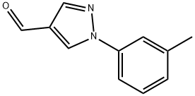 1-(3-甲基苯基)吡唑-4-甲醛 结构式