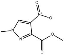 1-甲基-4-硝基-1H-吡唑-3-羧酸甲酯 结构式