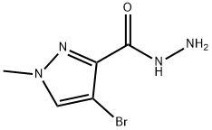 吡唑-3-卡巴肼,4-溴-1-甲基- 结构式